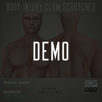 Second Life Marketplace - DEMO [SC] Body Scratches V2